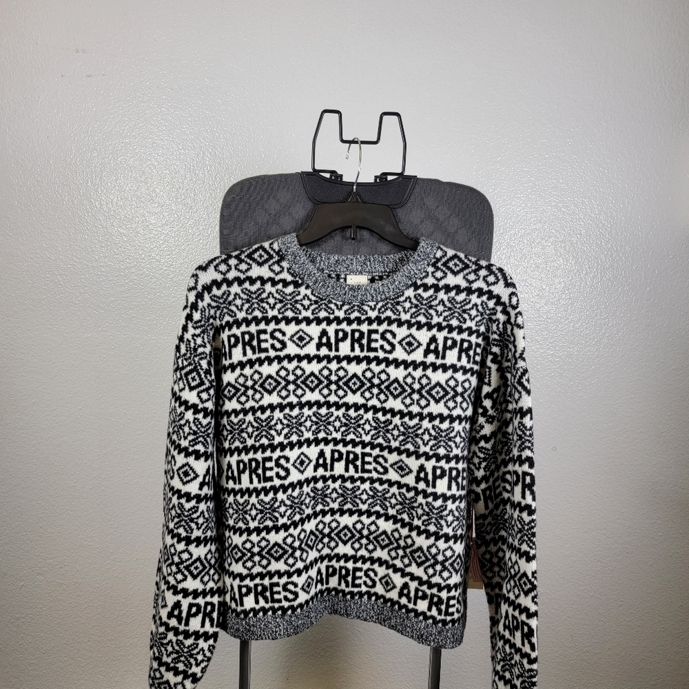 a new day Women's Monochrome Knit Crewneck Pullover Sweater Size XL - Picture 1 of 7